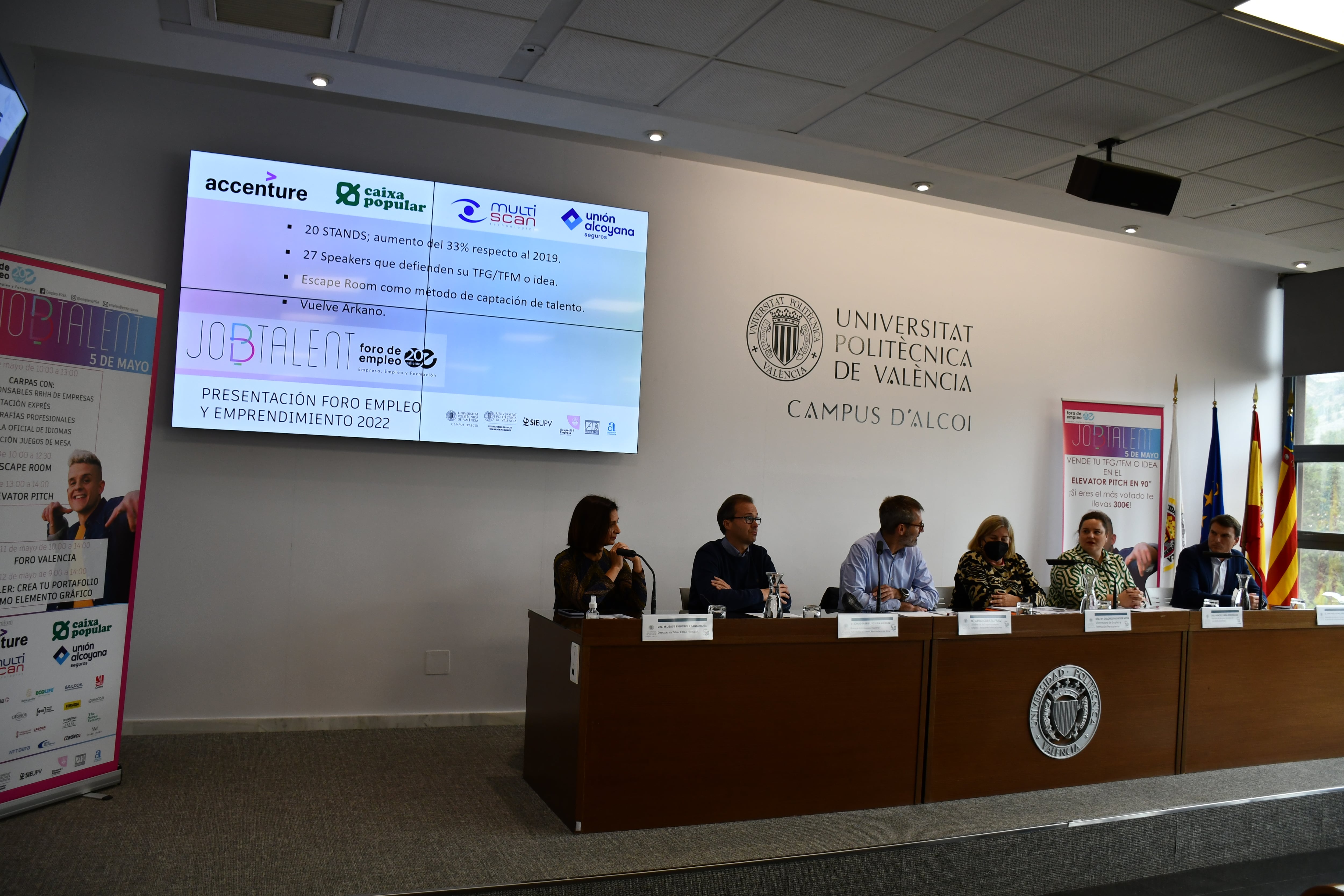 Presentación de Foro de Empleo Job Talent 2022 en el Campus de Alcoy de la UPV