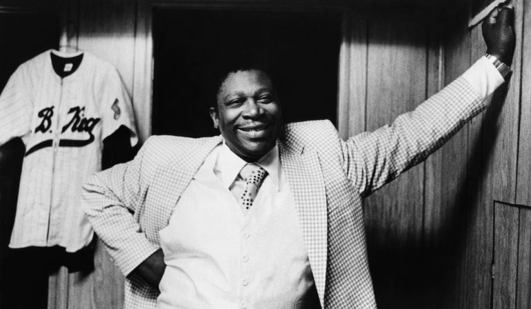 BB King en el camerino en una fotografía de los años sesenta