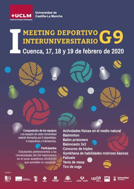 Cartel del meeting deportivo.