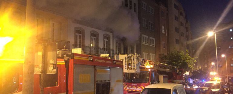 Incendio en el Orzán