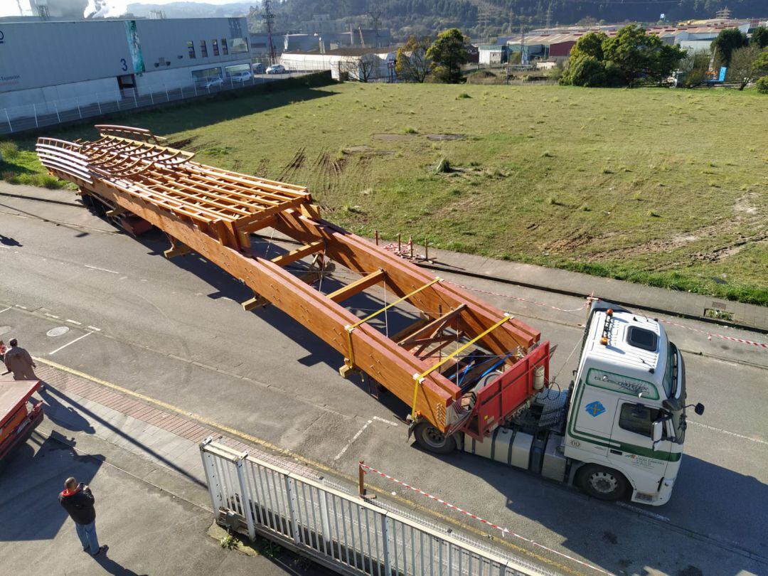 La pasarela del Guadalhorce a su salida de Asturias