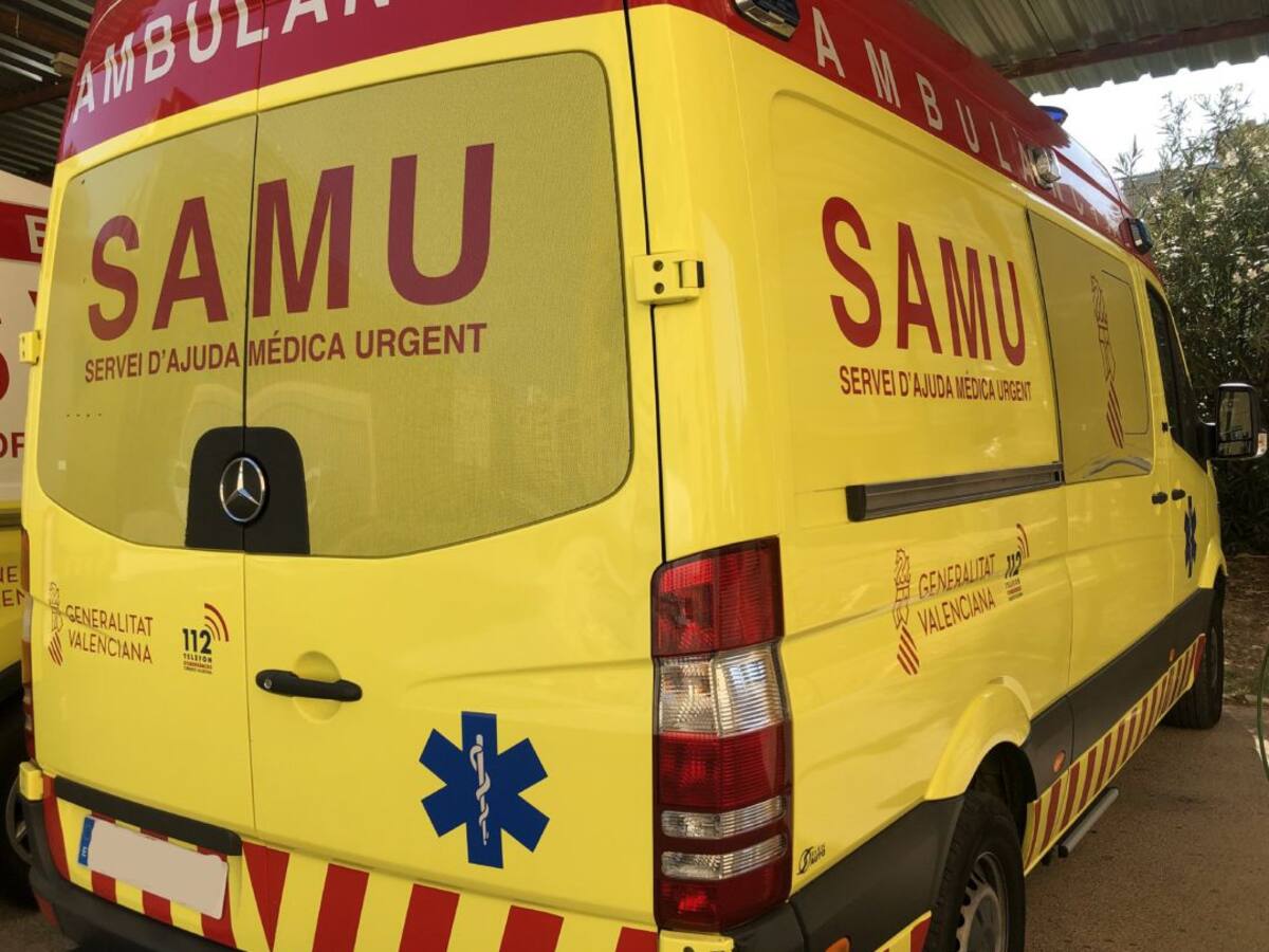 Una joven de 19 años herida en un accidente de tráfico en Oliva