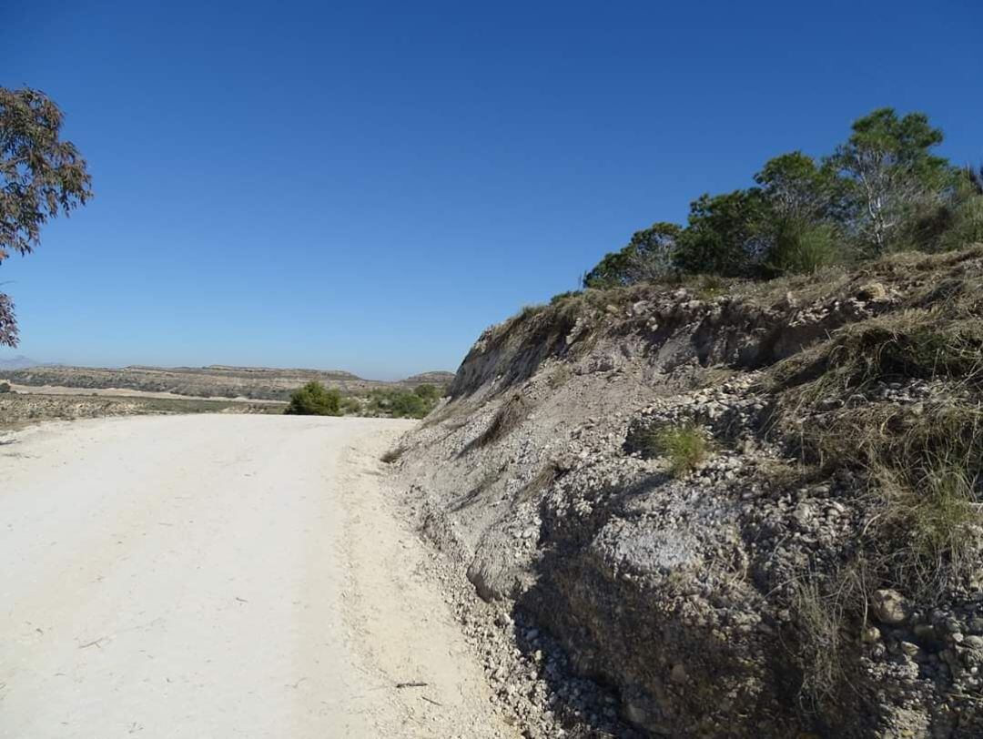 Obras en la sierra de Crevillent