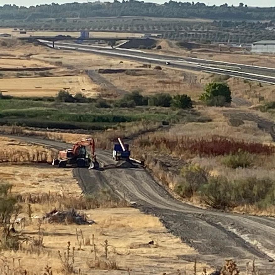 Las obras de la vía pecuaria en Torrejón de Velasco