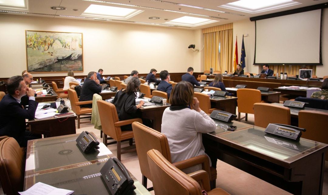 Un momento de la reunión.