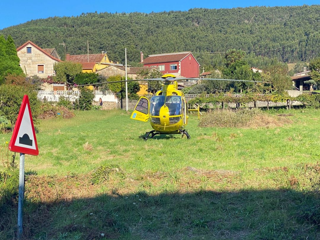 Imagen de archivo de un helicóptero medicalizado