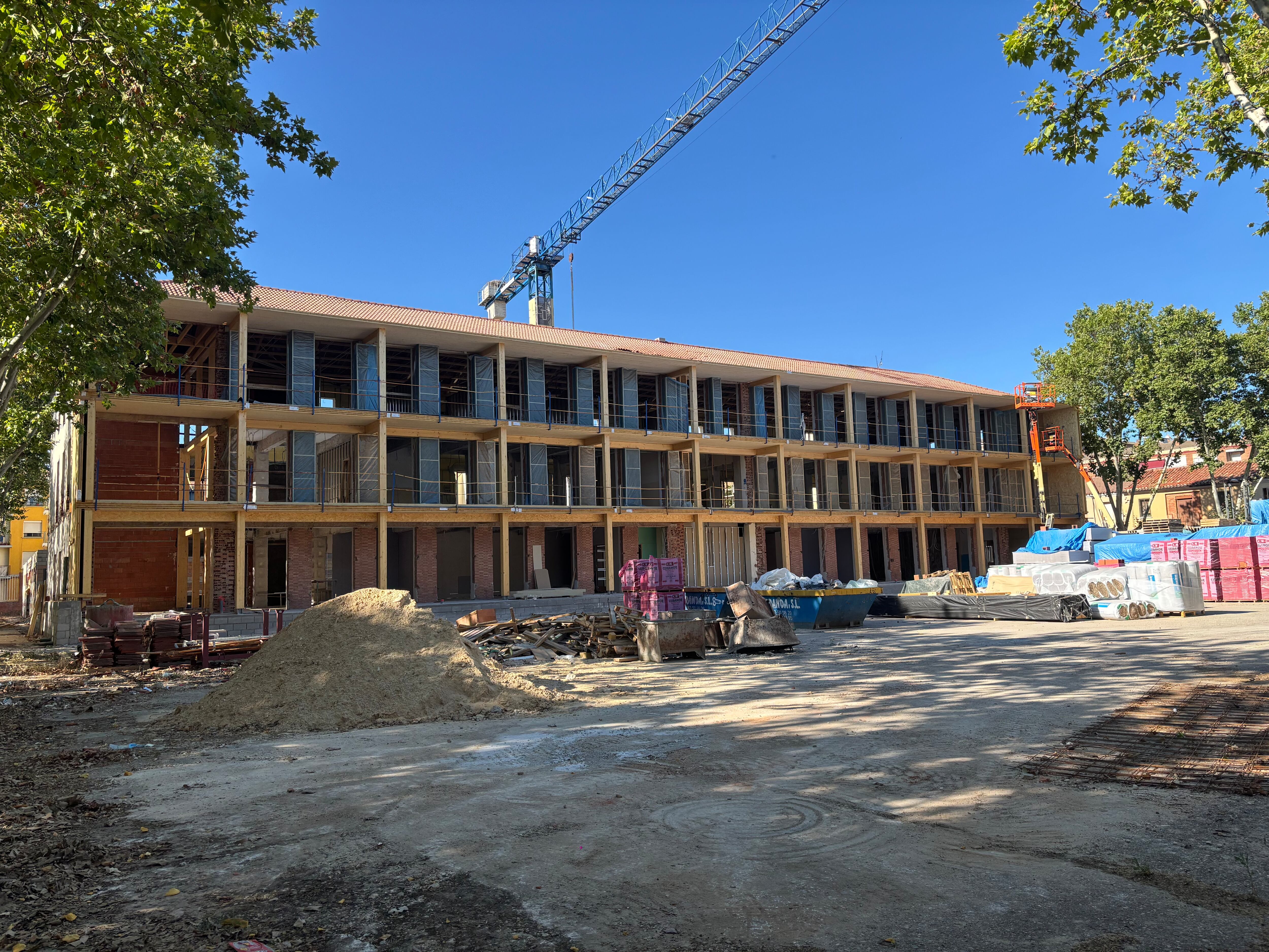Obras en el futuro campus universitario