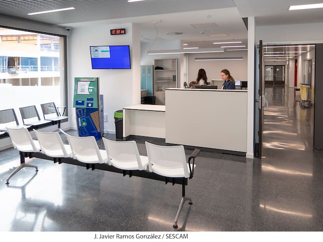 Recepción Centro Oncología Radioterápica de Guadalajara
