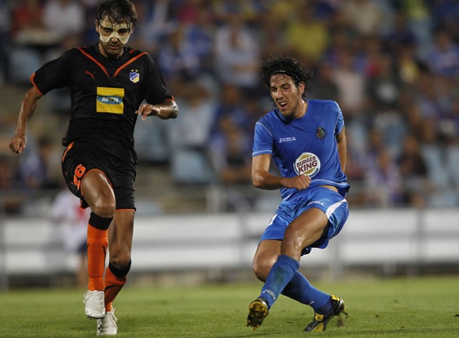 Parejo, durante el partido frente al APOEL