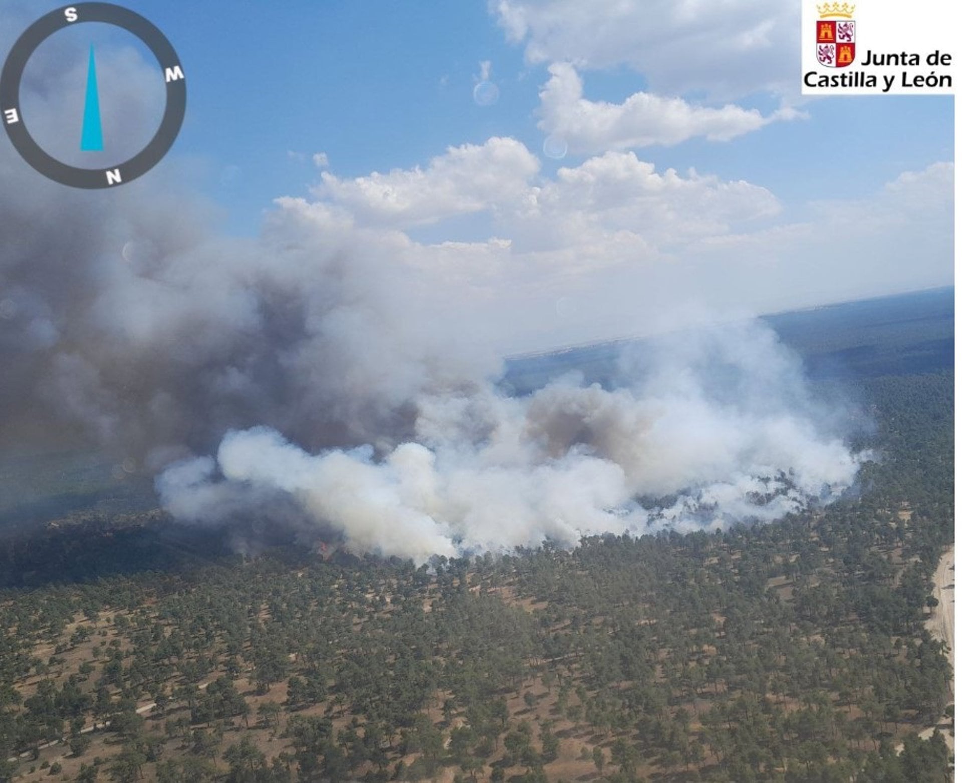 Imagen de archivo de un incendio forestal