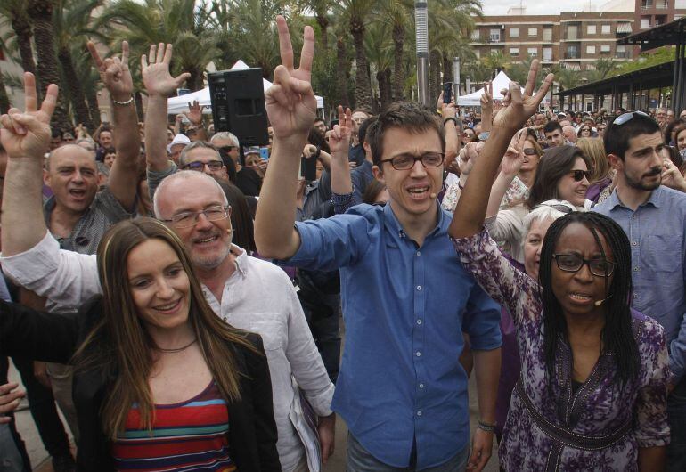 Rita Bosaho, Íñigo Errejón, Ángela Ballester, Antonio Montiel y Jose Vicente Bustamante