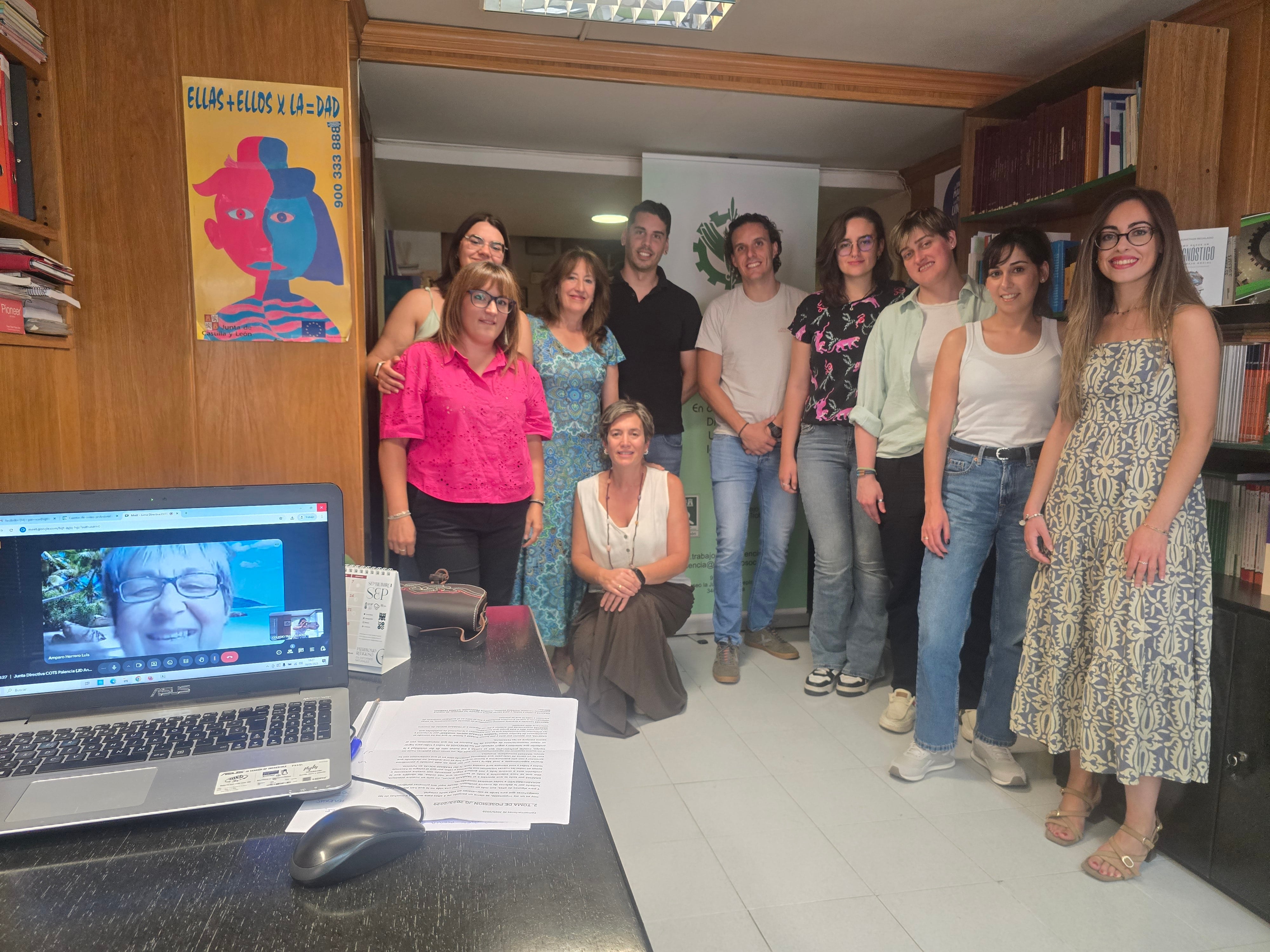 Nueva Junta Directiva del Colegio Oficial de Trabajo Social de Palencia