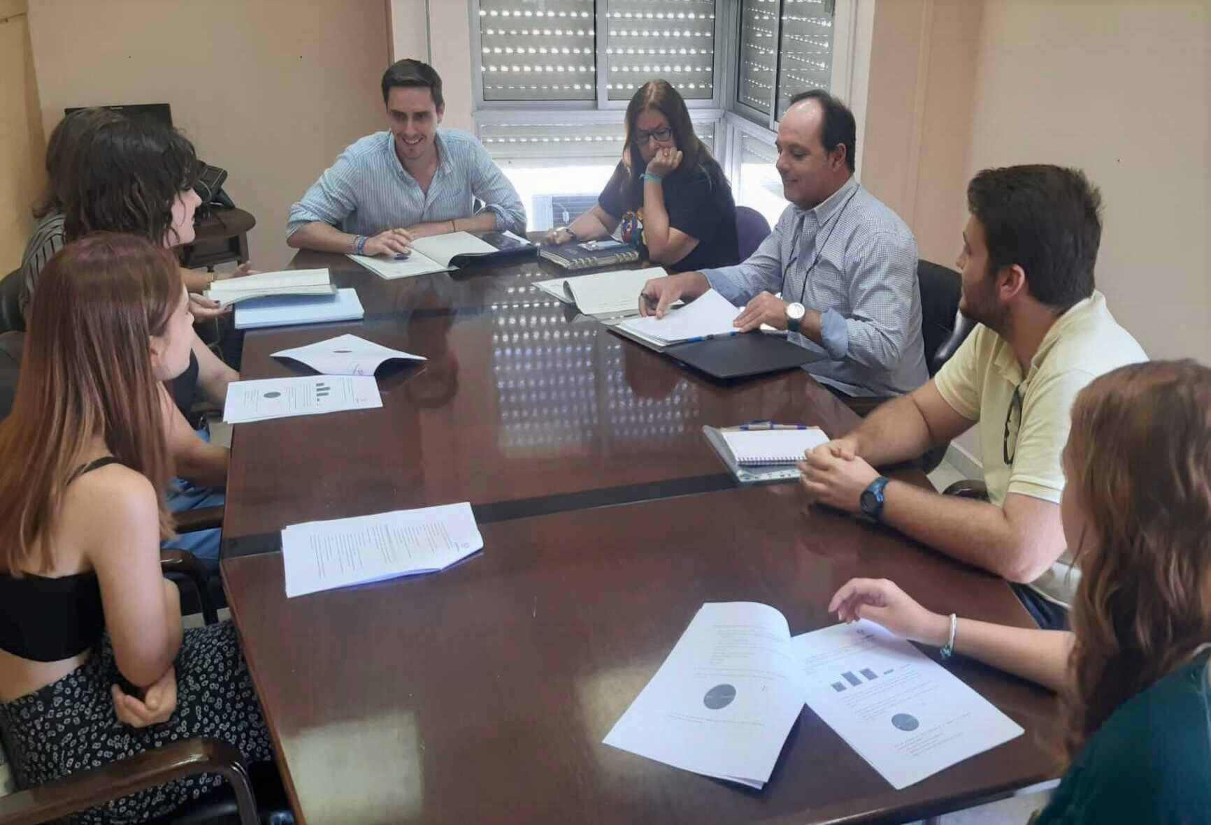 Momento de la reunión en el Ayuntamiento de Jerez