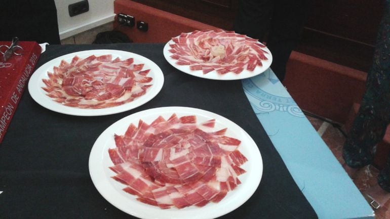 Platos de jamón