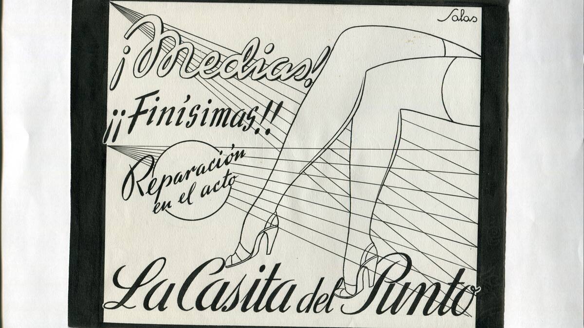 Postales Manchegas | La publicidad de Salas que anunciaba la reparación de medias