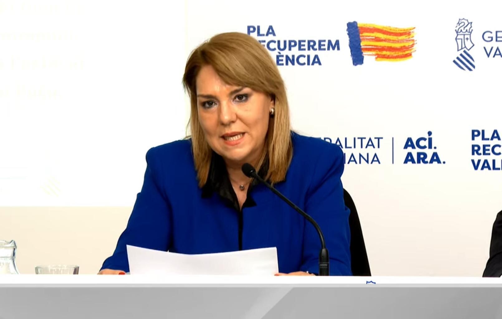 Susana Camarero tras el pleno del Consell de este martes.