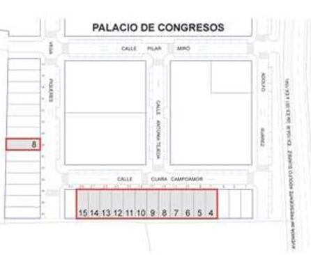 Plano de las parcelas que saldrán a la venta