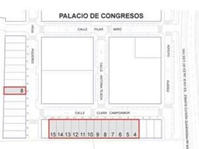 Plano de las parcelas que saldrán a la venta