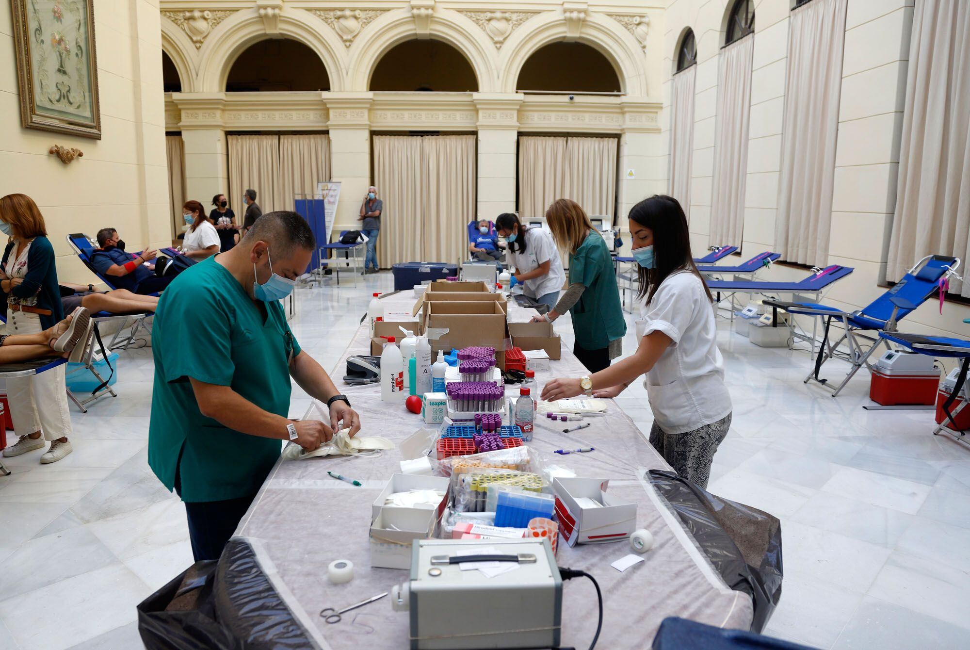 Maratón de donación de sangre en el ayuntamiento de Málaga(Archivo)