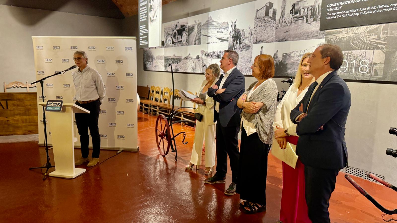 Joan Esteve, director del Celler Raimat, durant el parlament que va fer en el sopar de cloenda d'Empresaris de la temporada 2023-24.