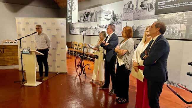 Joan Esteve, director del Celler Raimat, durant el parlament que va fer en el sopar de cloenda d'Empresaris de la temporada 2023-24.