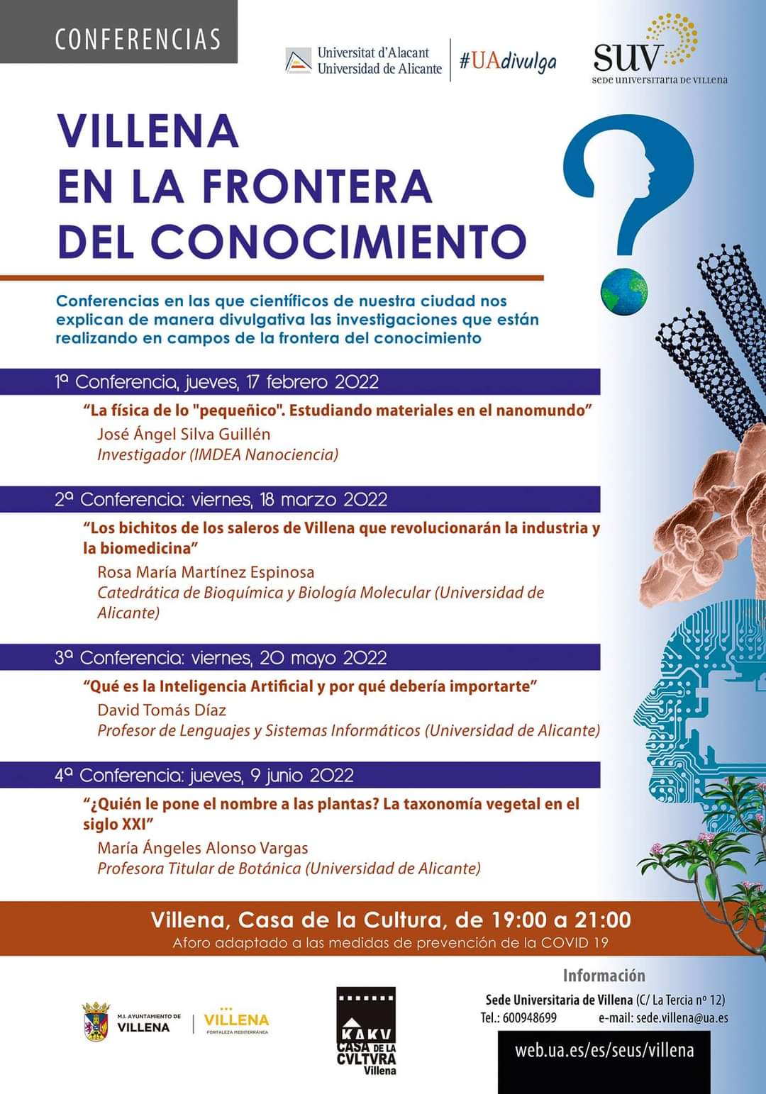 Cartel de las conferencias