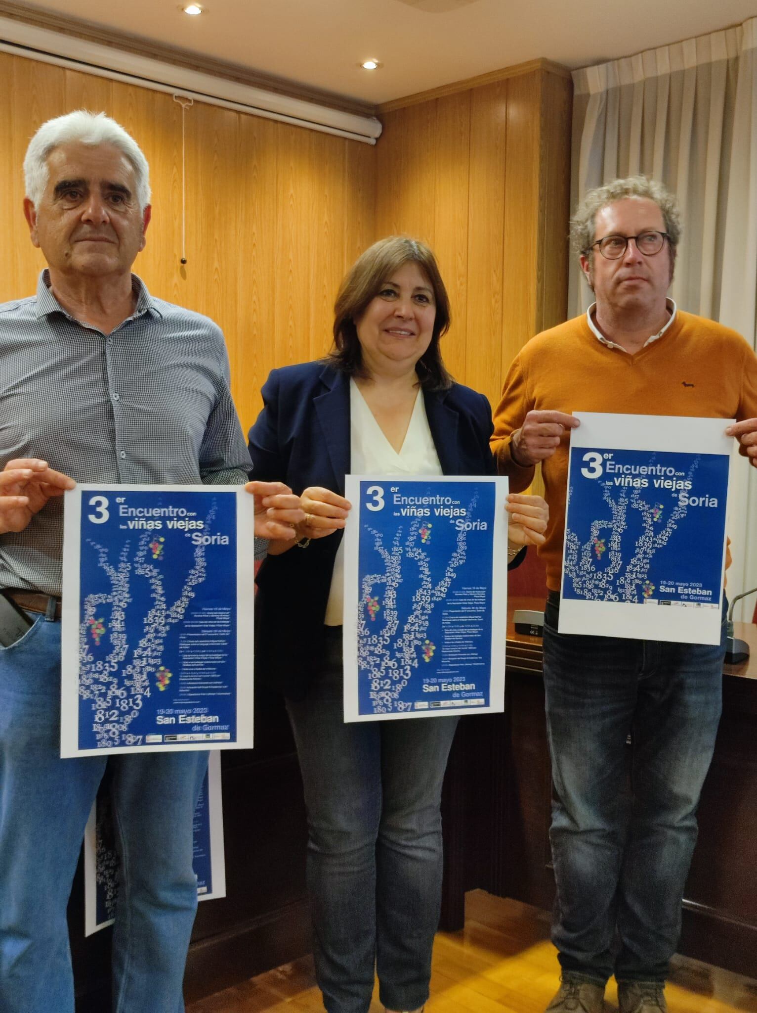 Presentación de la Feria del Vino, tercer Encuentro de las Viñas Viejas de Soria, en San Esteban de Gormaz.