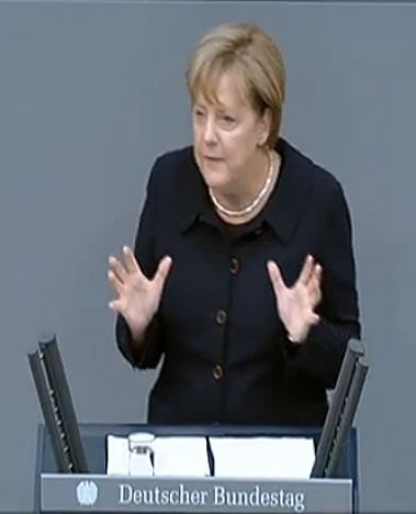 Discurso de Angela Merkel en el Parlamento alemán