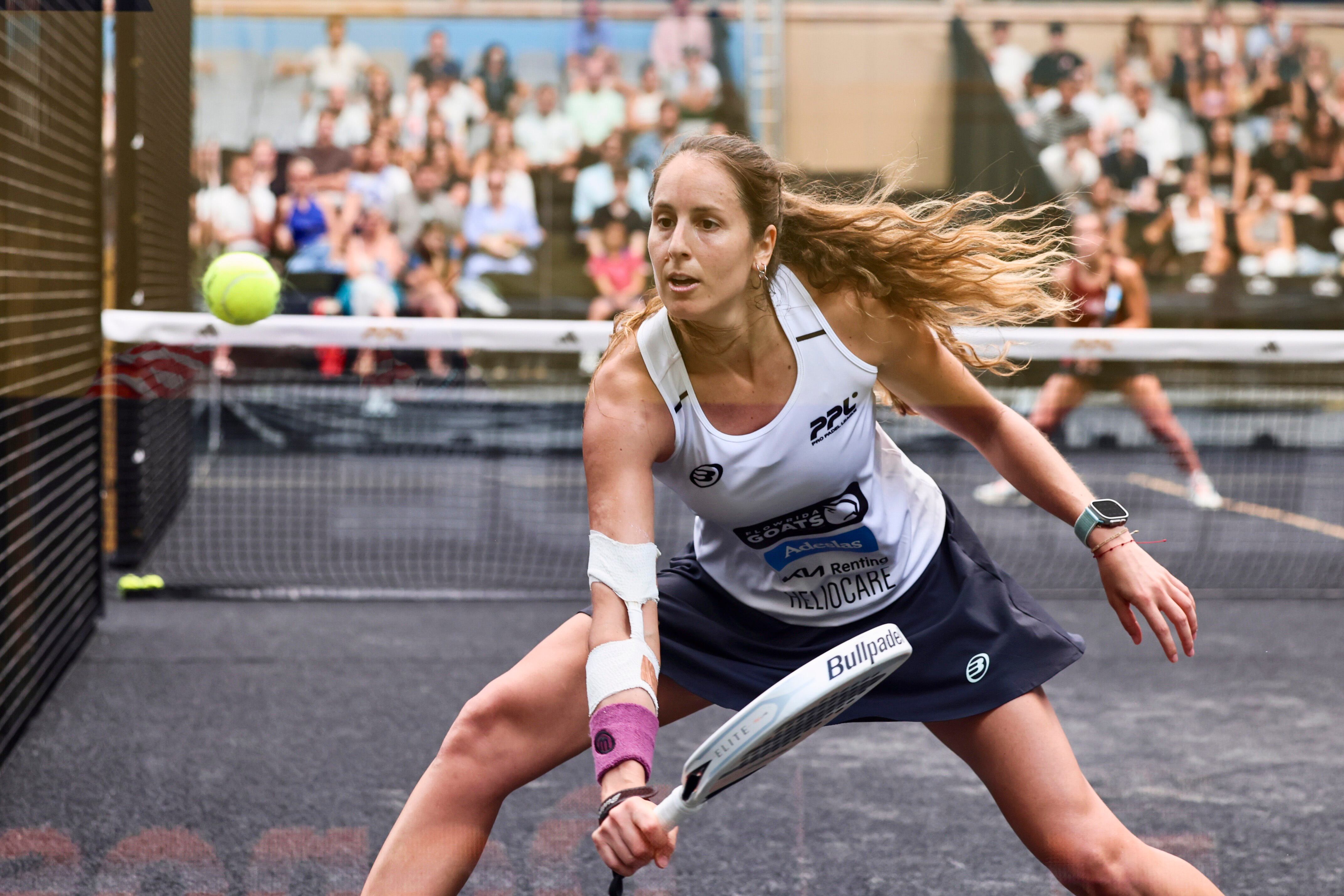 Gemma Triay s'ha mantingut en forma durant la baixa de la seva companya competint amb Aránzazu Osoro al torneig Padel Pro League a les pistes del San Sebastián Real Club de Tenis