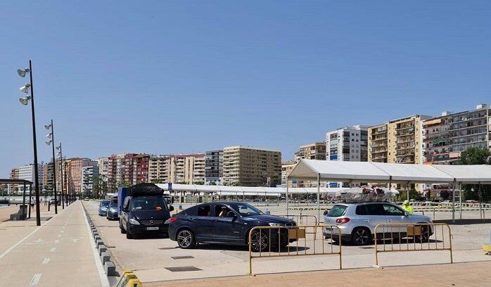 Vehículos en la Operación paso del Estrecho