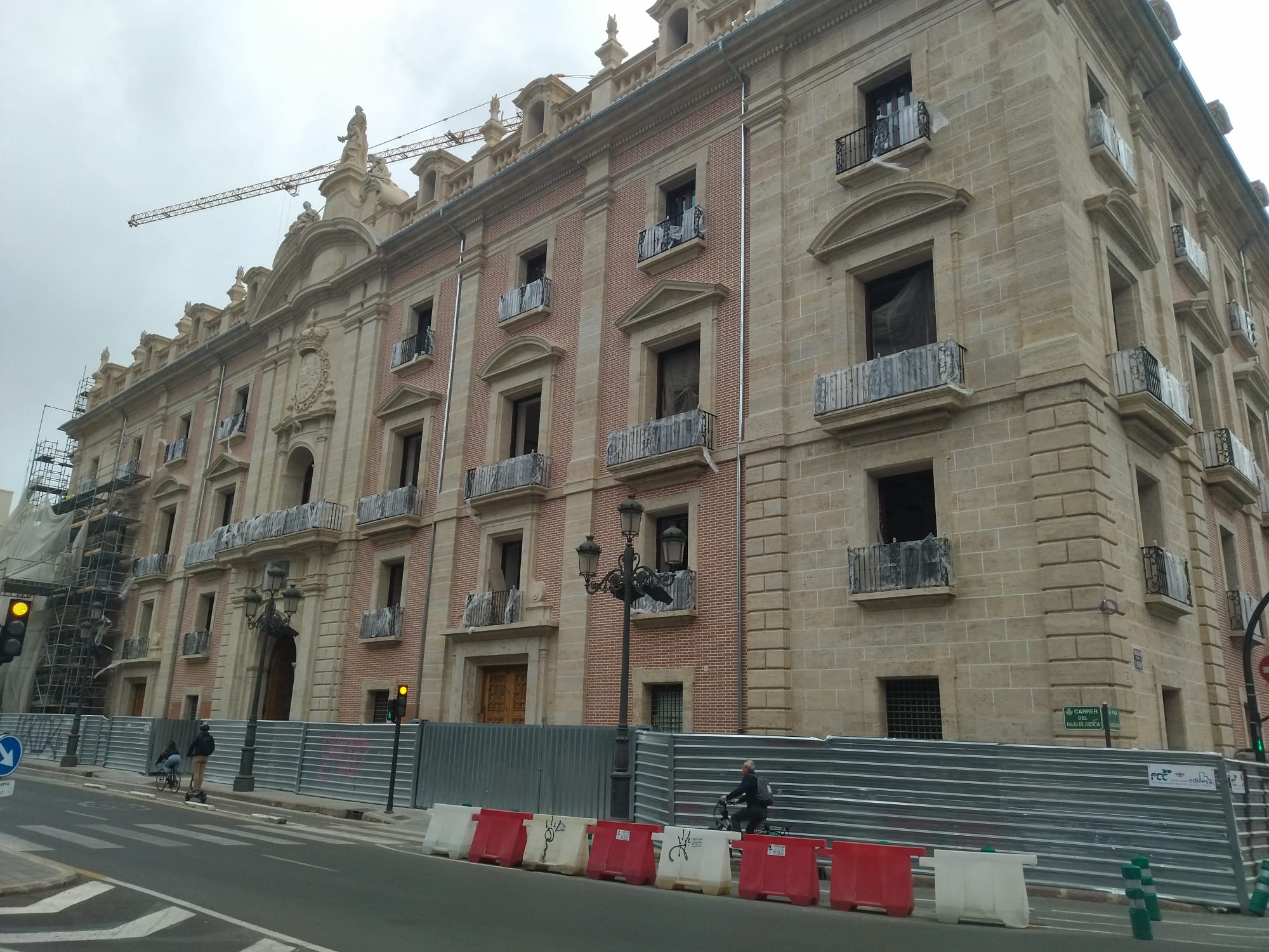 Obras del Palacio de Justicia de València, la sede del Tribunal Superior de Justicia de la Comunitat Valenciana.