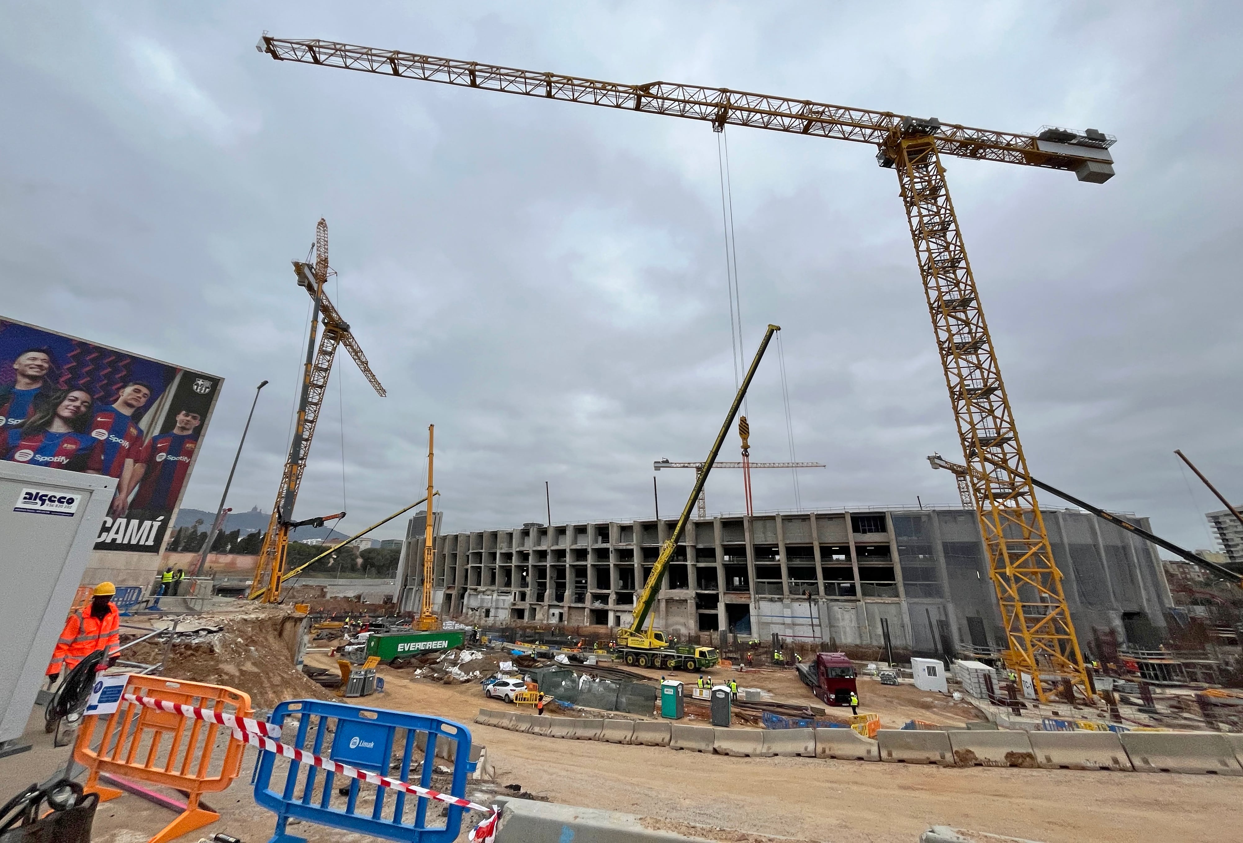 Las obras de renovación del nuevo Camp Nou