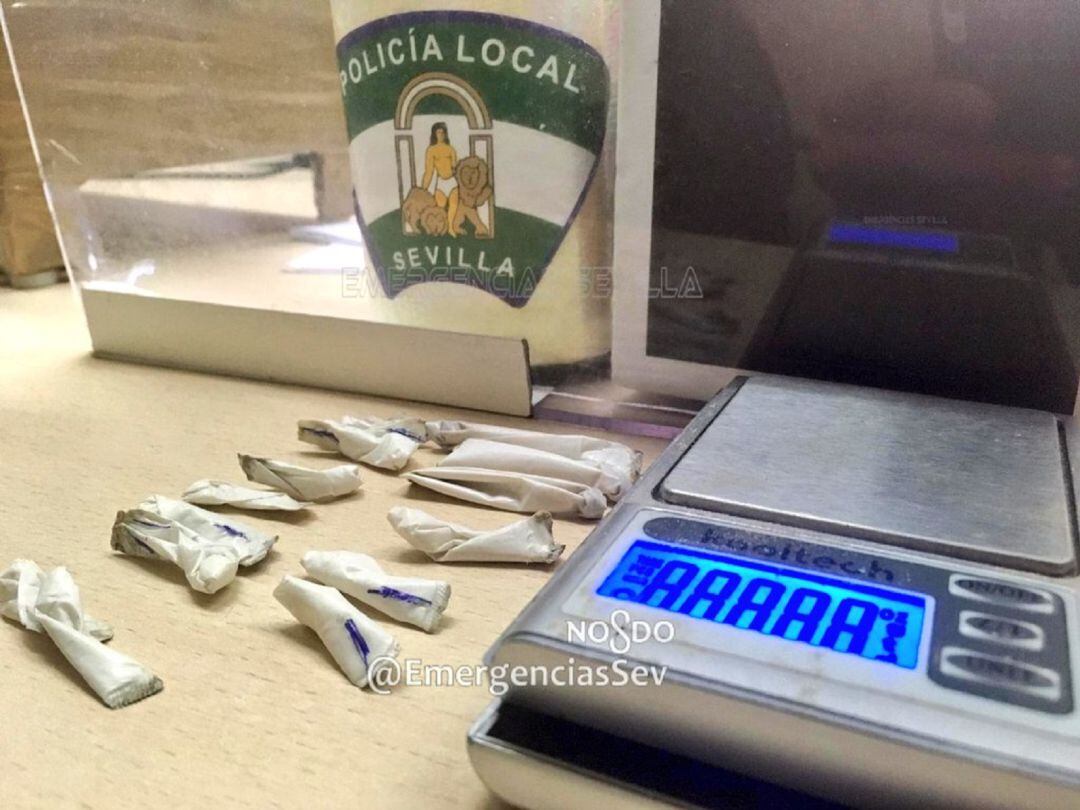 Incautación de drogas de la Policía Local de Sevilla