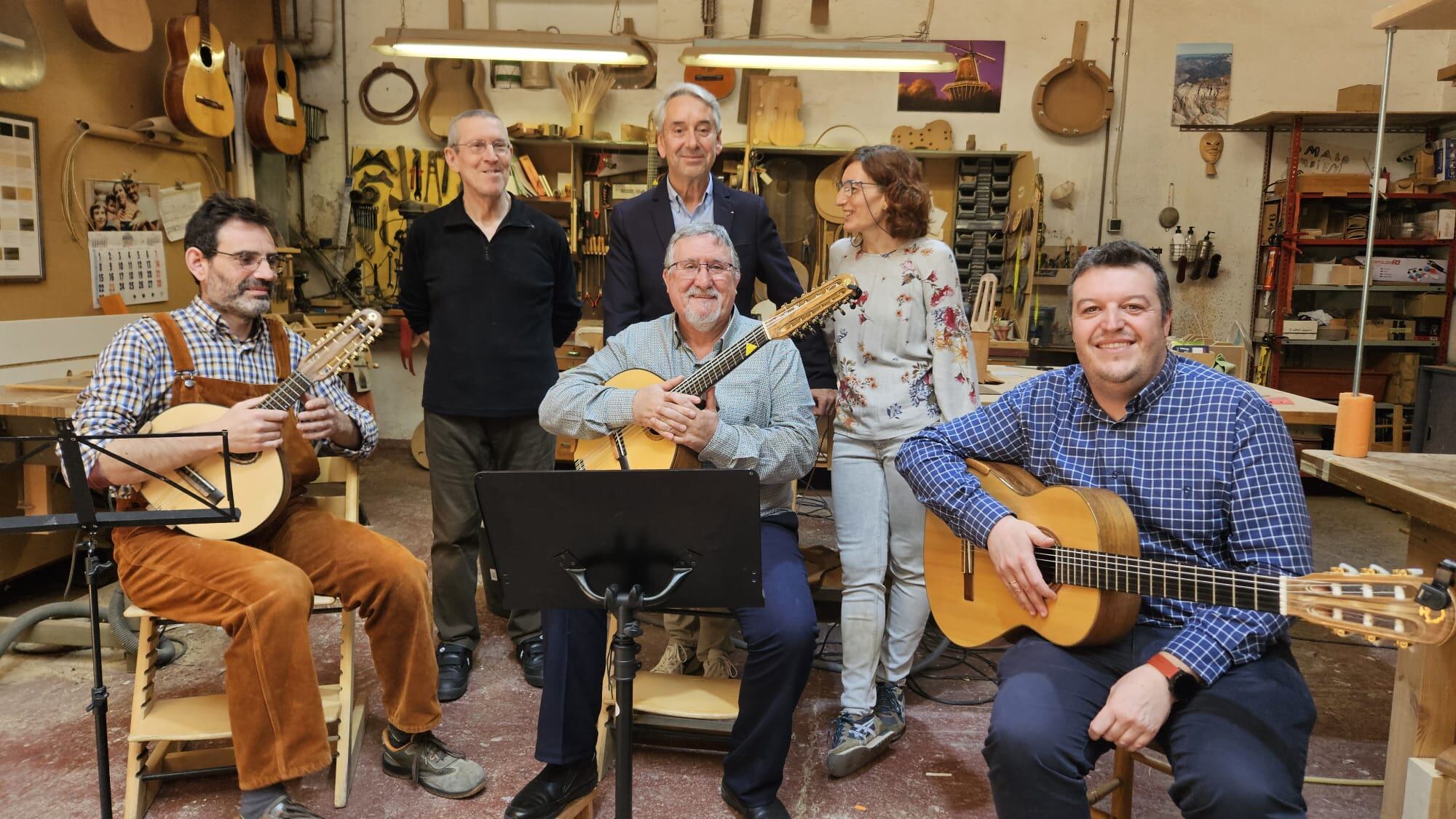 Javier Romera, Paco Aso, Nati Nogués, Cristobal Nogues, Jose Manuel Andrés y  Fernando Casaus