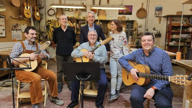 Javier Romera, Paco Aso, Nati Nogués, Cristobal Nogues, Jose Manuel Andrés y Fernando Casaus