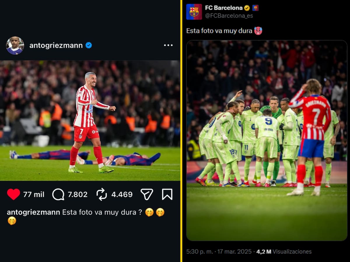 Griezmann se la 'devuelve' al Barça un año después con esta broma en redes: "¿Esta foto va muy dura?"