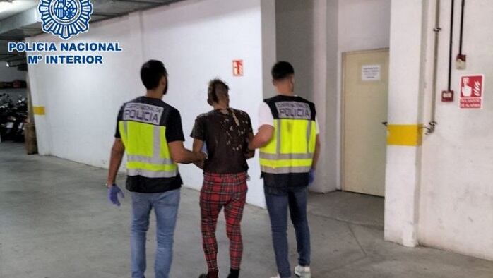 Un momento de la detención