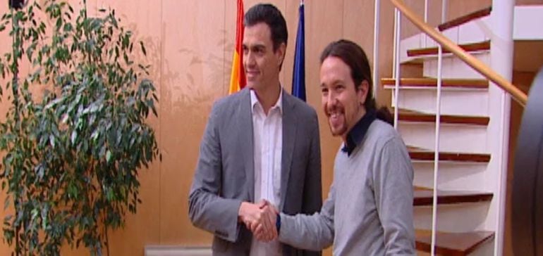 Pedro Sánchez y Pablo Iglesias