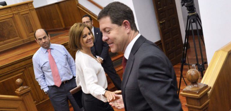 Cospedal saluda a Emiliano García Page