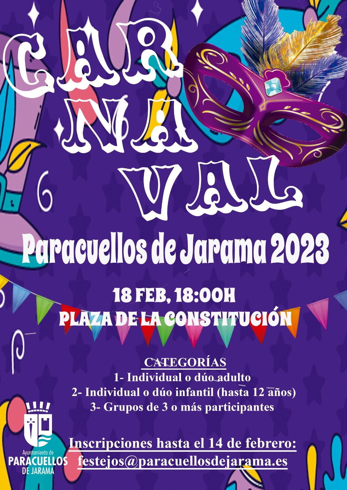 Lo eventos tendrán lugar el 18 de febrero a las 18:00h y habrá placas conmemorativas tanto en las categorías de individual y dúos infantil y adulto como en la de grupos