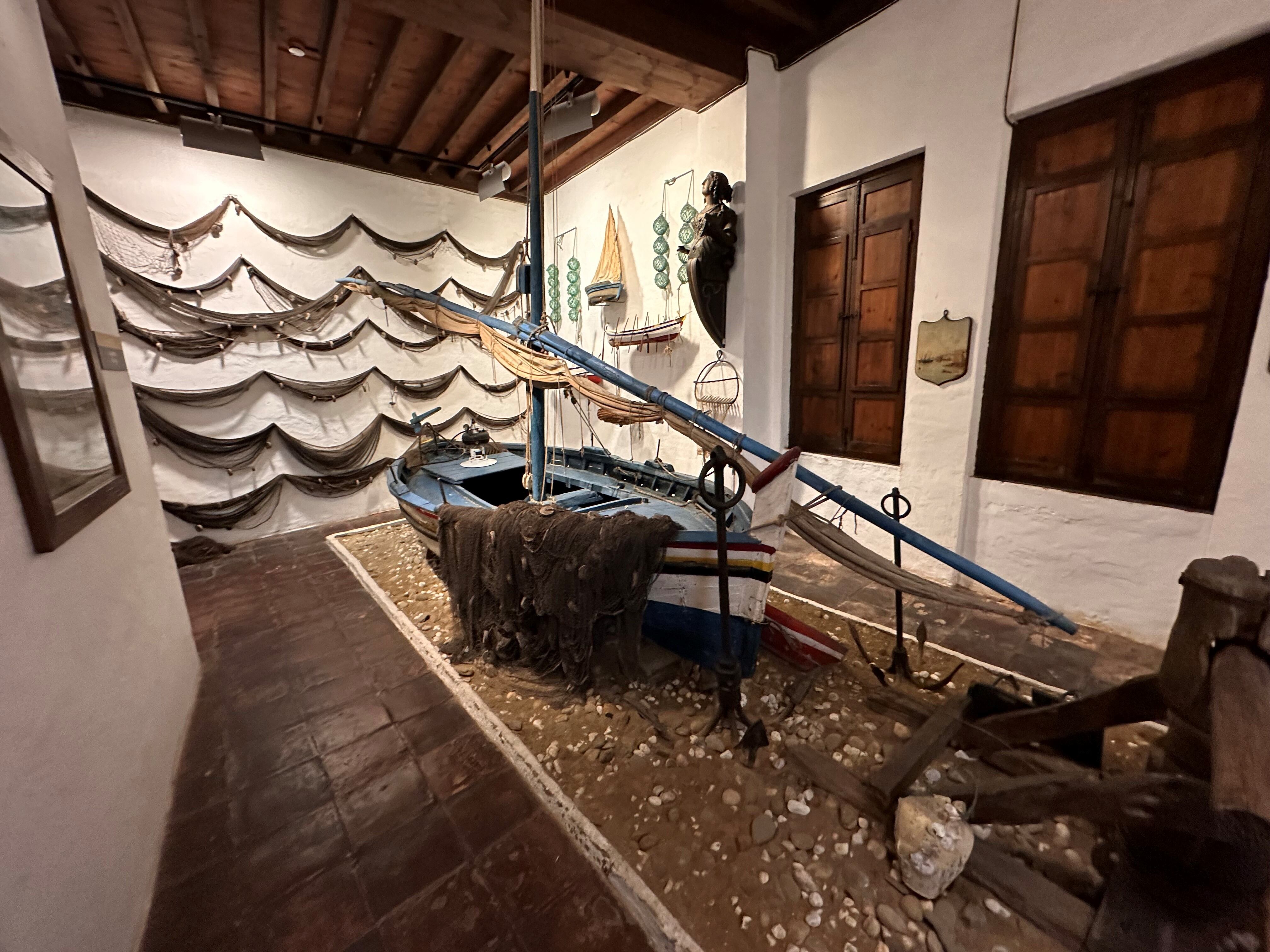 Otras de las salas que hacen referencia al trabajo de la pesca en Málaga