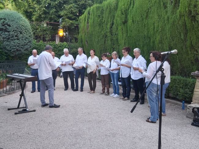 Un instante de la interpretación de una habanera por parte del Coro del Circulo Industrial