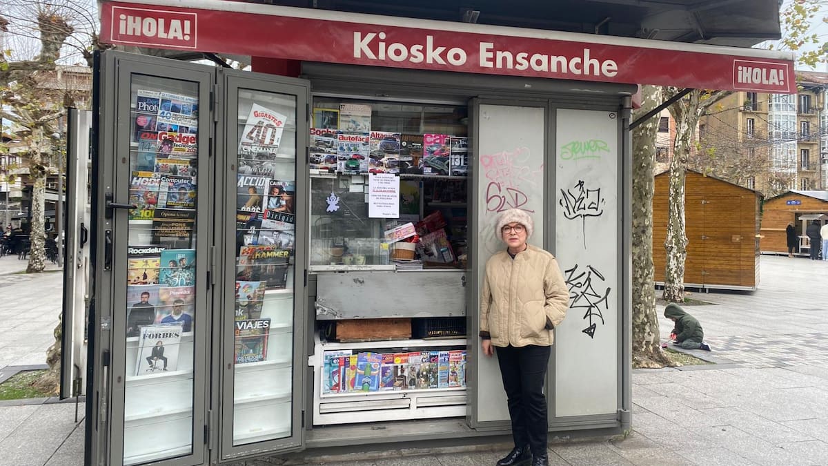 Escucha la entrevista a Raquel Gonçalves, kiosquera de la plaza del Ensanche en Irun