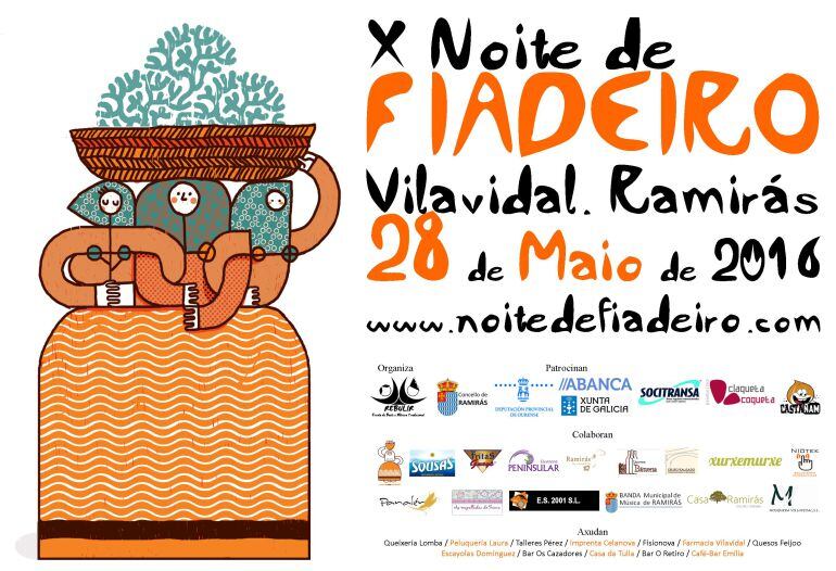 Cartel da décima edición Noites de Fiadeiro 2016