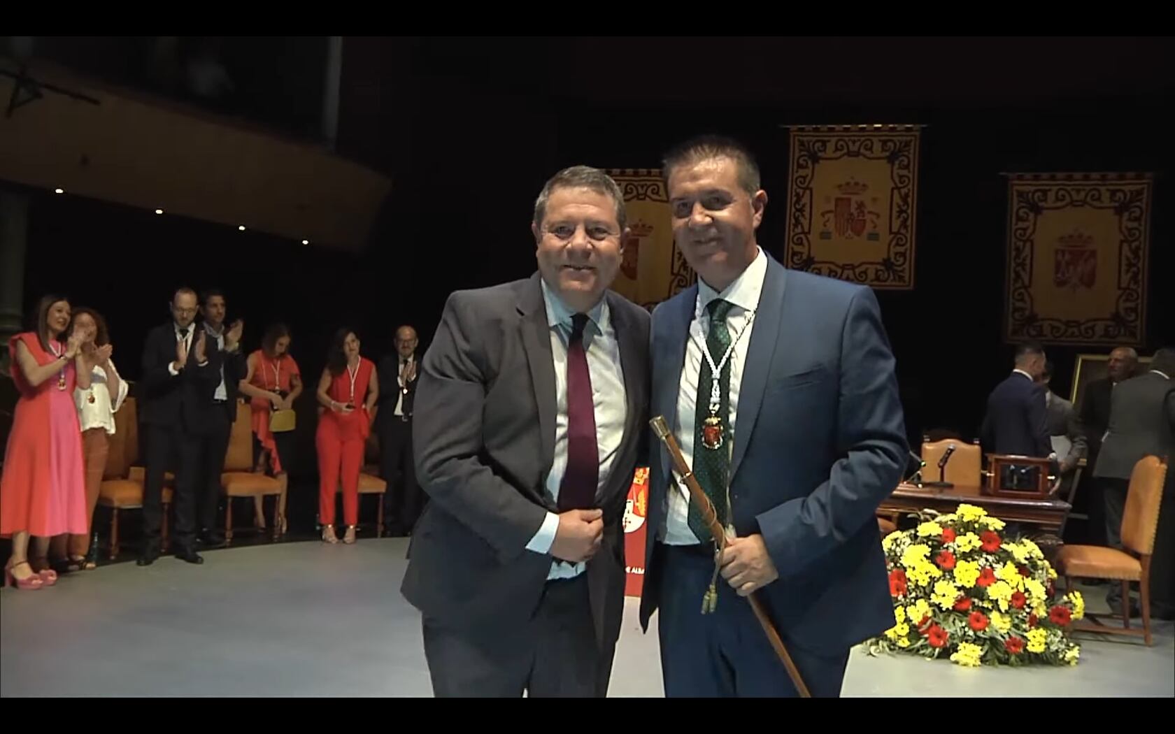 Emiliano García-Page ha arropado a Santiago Cabañero en su toma de posesión