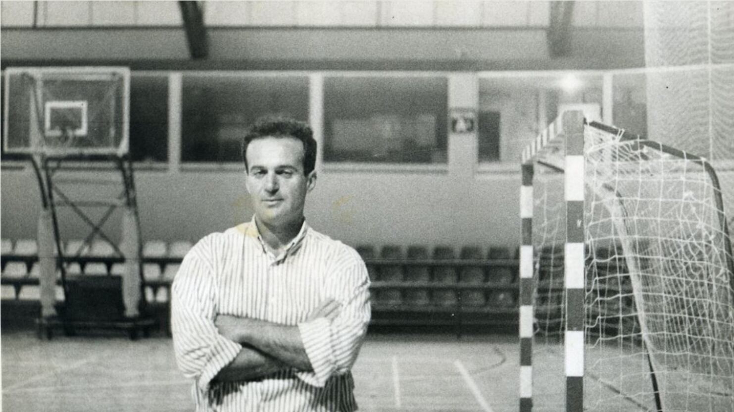 Guillermo Plaza en el pabellón Rafael Florido que ha sido el teatro de sus sueños.