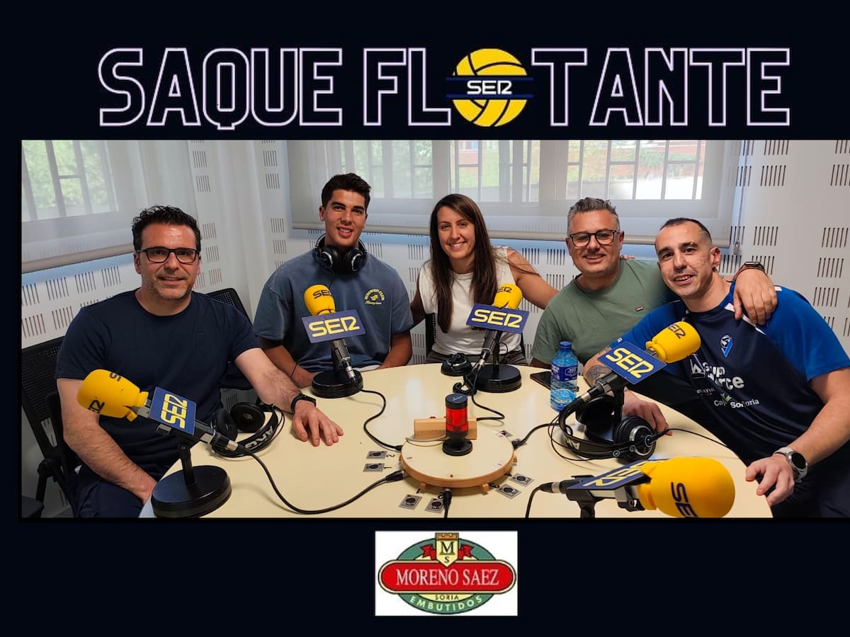 El cuerpo técnico y el capitán de Grupo Herce Soria se marcan un Saque Flotante