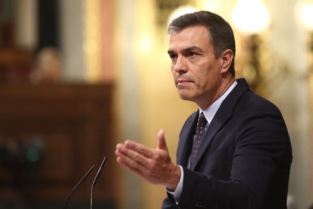 El presidente del Gobierno en funciones, Pedro Sánchez