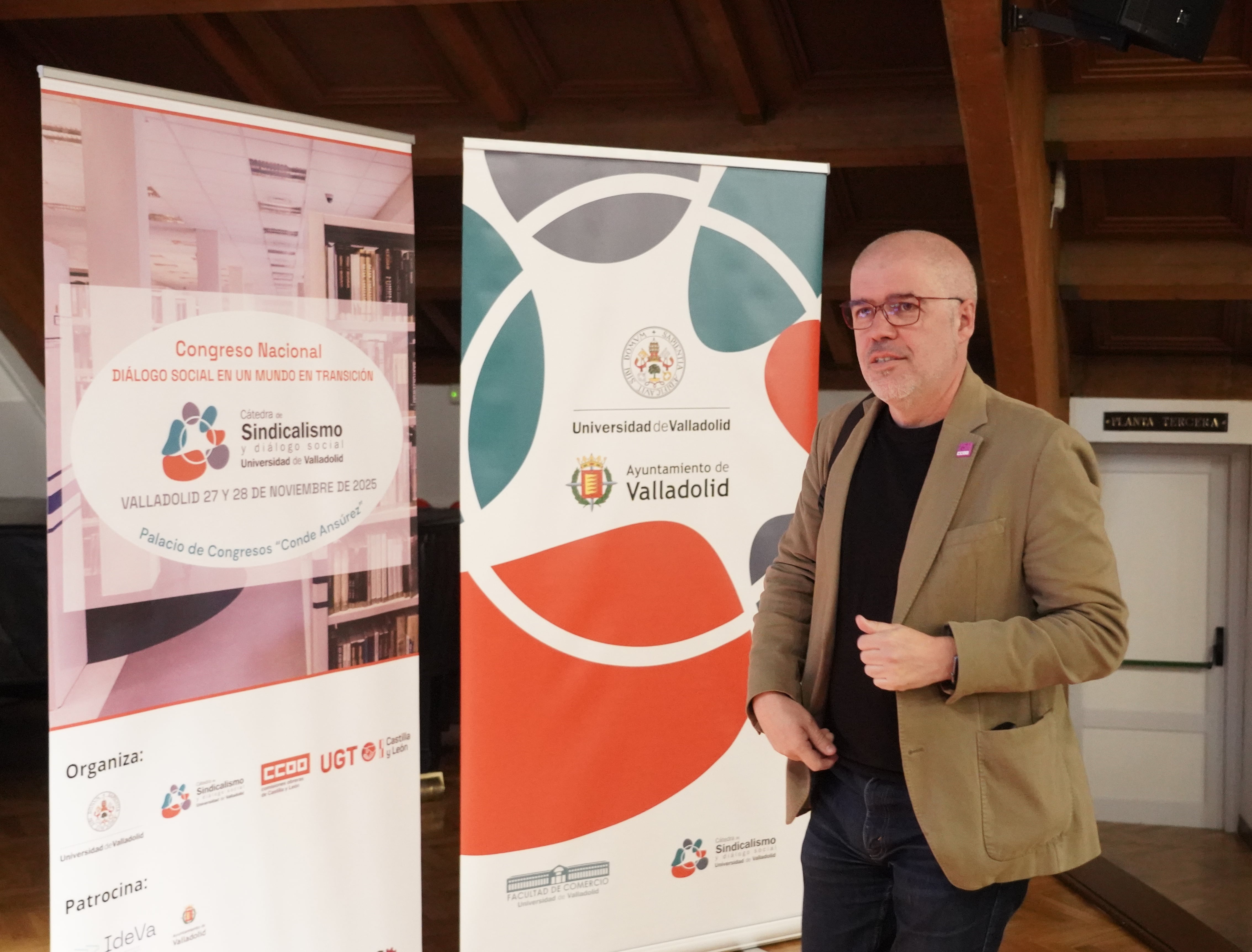 El secretario general de CCOO, Unai Sordo, en Valladolid