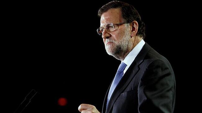 El presidente del Gobierno durante un acto de campaña.